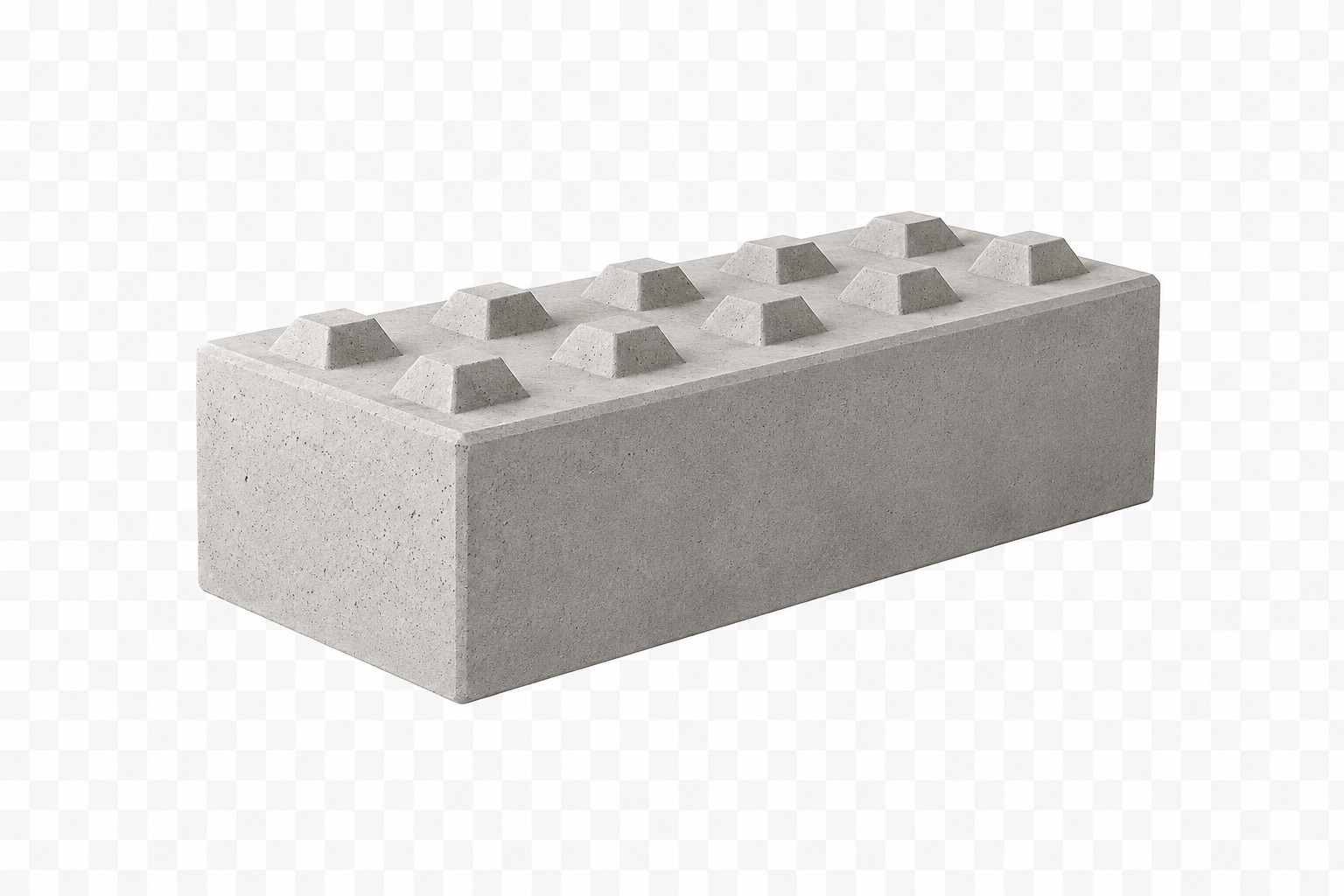 Bloki betonowe typu LEGO